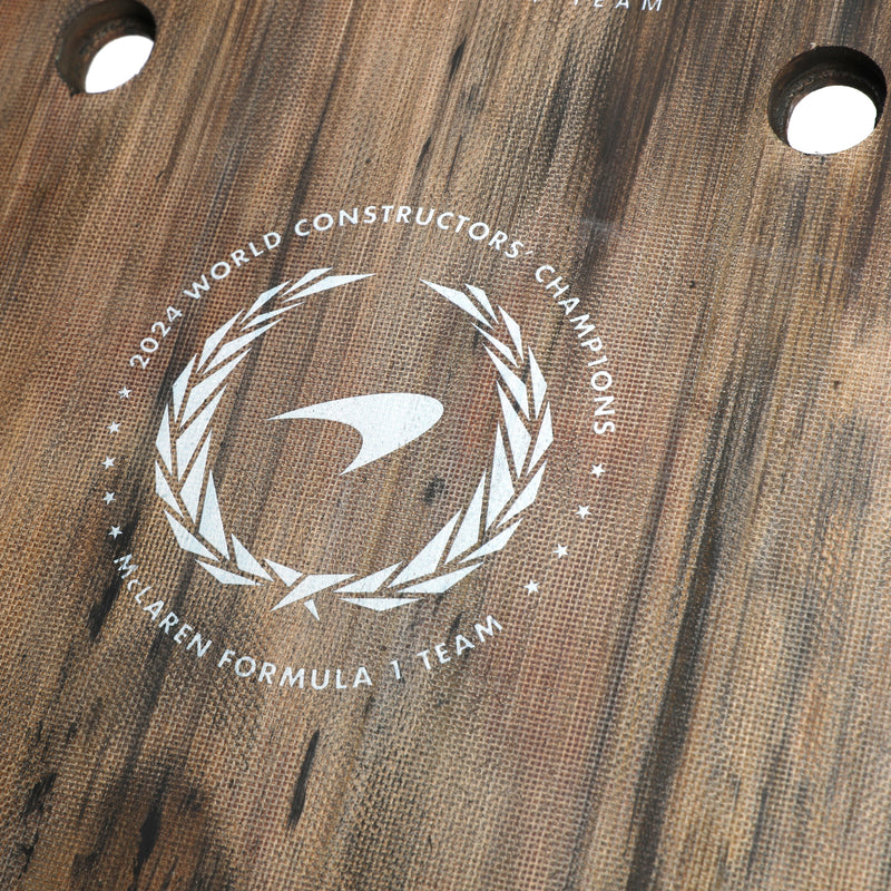 Oscar Piastri 2024 McLaren F1 Team Race Used Skid Plank Wall Art - Belgian GP