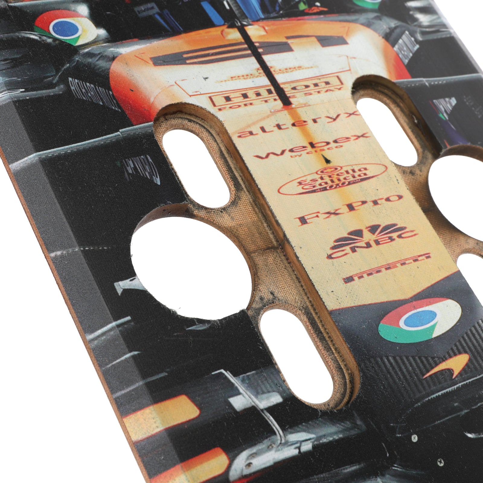 Oscar Piastri 2024 McLaren F1 Team Race Used Skid Plank Wall Art - Belgian GP