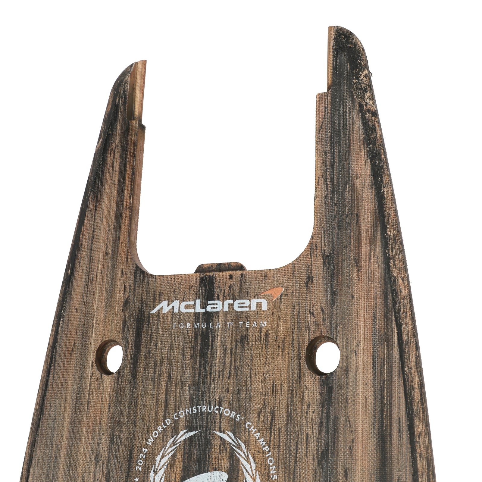 Oscar Piastri 2024 McLaren F1 Team Race Used Skid Plank Wall Art - Italian GP