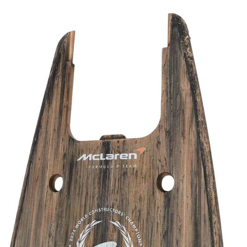 Oscar Piastri 2024 McLaren F1 Team Race Used Skid Plank Wall Art - Italian GP