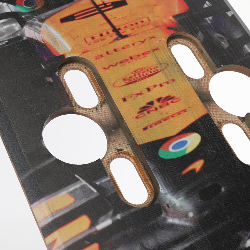 Oscar Piastri 2024 McLaren F1 Team Race Used Skid Plank Wall Art - Qatar GP