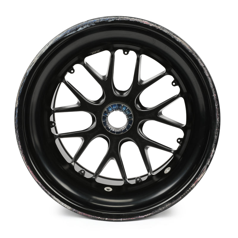 McLaren Formula 1 Team rear wheel rim table raced by Oscar Piastri at the 2024 Japanese Grand Prix