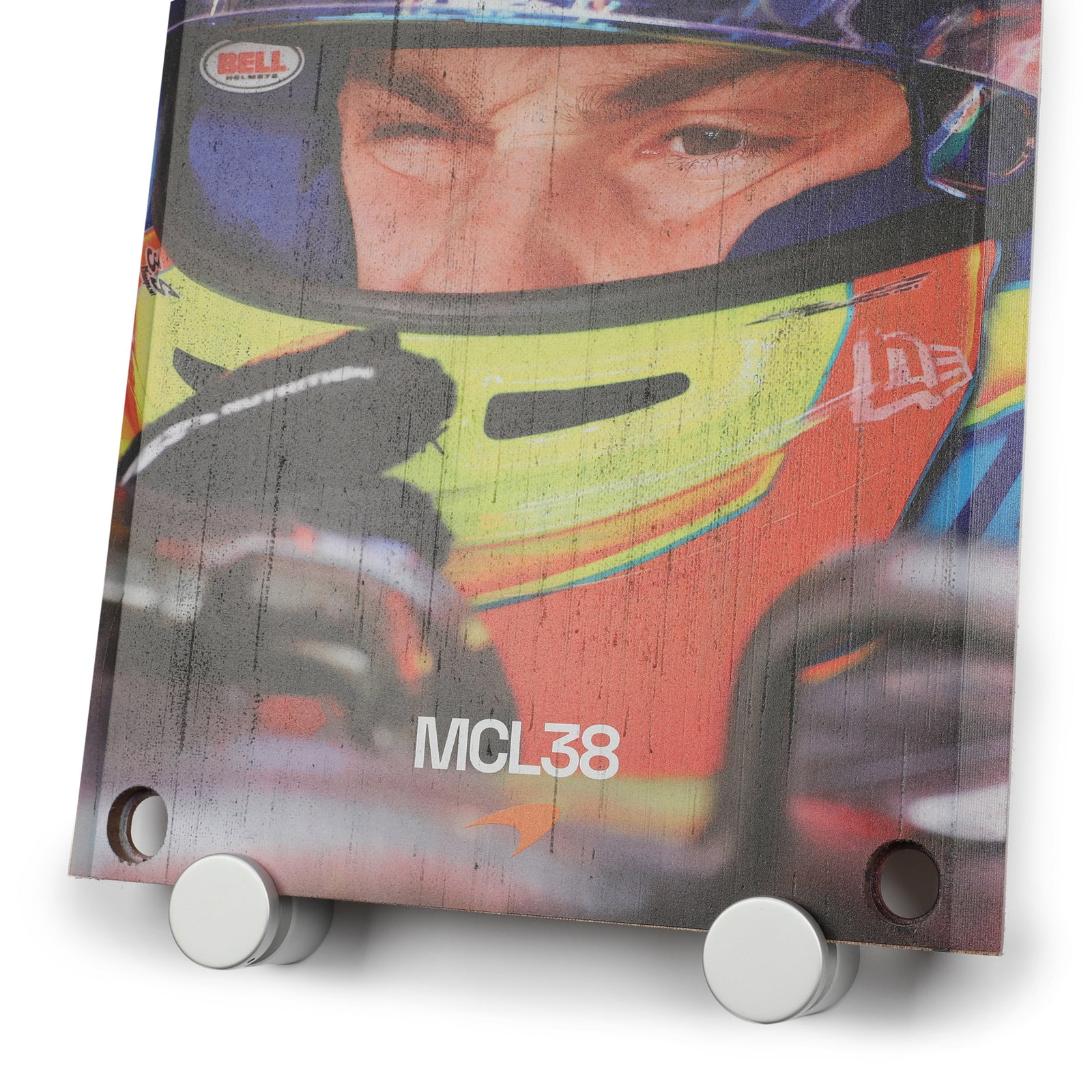 Oscar Piastri 2024 McLaren Formula One Team Grand Prix Used Front Skid Plank Wall Art - Mexican GP