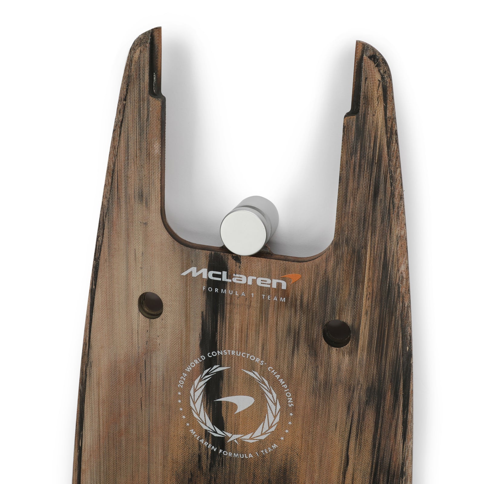 Oscar Piastri 2024 McLaren Formula One Team Race Used Front Skid Plank Wall Art - Netherlands GP