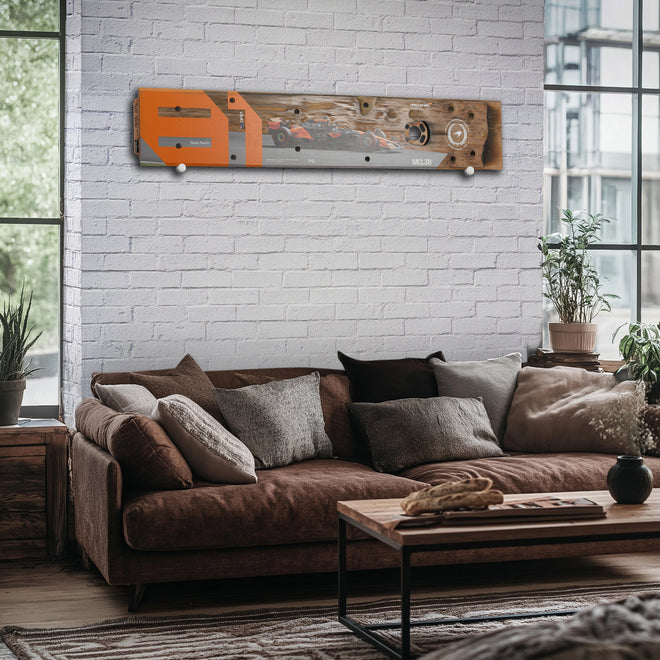 LOT 520 - Oscar Piastri 2024 McLaren Formula One Team Race Used Skid Plank Wall Art - Rear Section - British GP