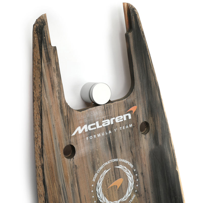 Oscar Piastri 2025 McLaren F1 Team Grand Prix Used Front Skid Plank Wall Art -  Qatar GP