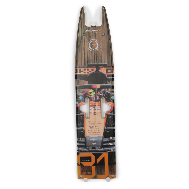 Oscar Piastri 2025 McLaren F1 Team Race Used Front Skid Plank Wall Art - Brazilian GP