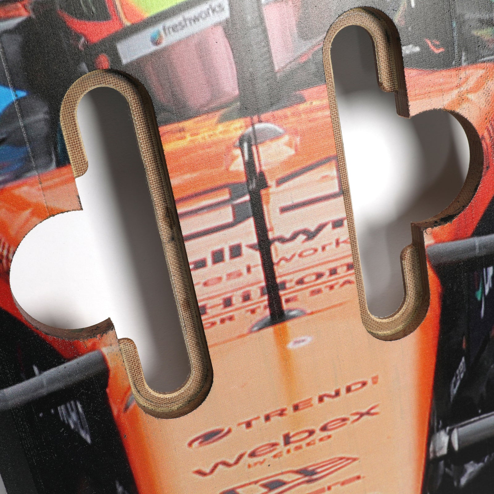Oscar Piastri 2025 McLaren F1 Team race-used front skid plank wall art from the Brazilian GP exclusive Formula 1 collector piece