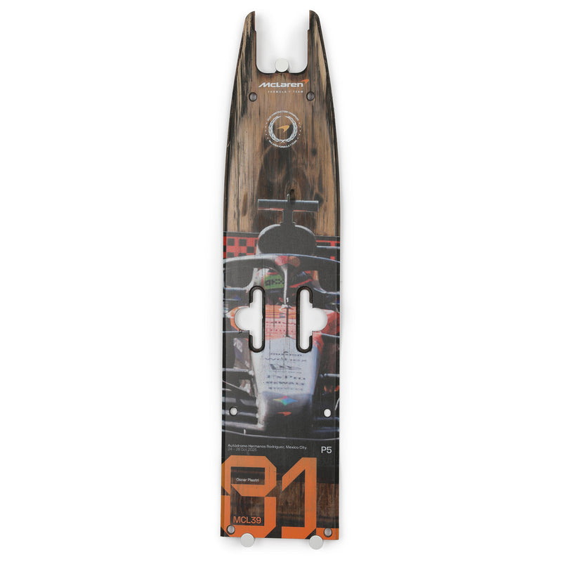 Oscar Piastri 2025 McLaren F1 Team Race Used Front Skid Plank Wall Art - Mexican GP