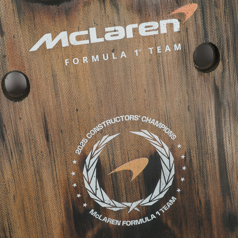 Oscar Piastri 2025 McLaren F1 Team Race Used Front Skid Plank Wall Art - Mexican GP