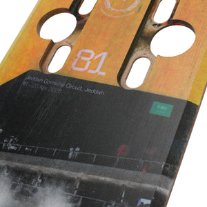 Oscar Piastri 2025 McLaren F1 Team Grand Prix Used Front Skid Plank Wall Art - Saudi Arabian GP