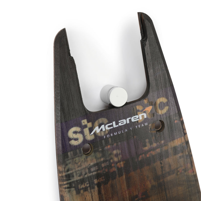 Oscar Piastri 2025 McLaren F1 Team Grand Prix Used Front Skid Plank Wall Art - Saudi Arabian GP