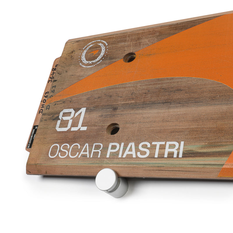 Oscar Piastri 2025 McLaren Race F1 Team Grand Prix Used Rear Skid Plank Wall Art - Saudi Arabian GP