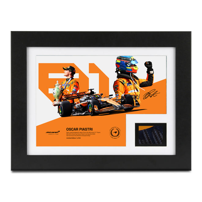 Limited Edition Oscar Piastri 2024 Constructors’ Champions Bodywork & Photo