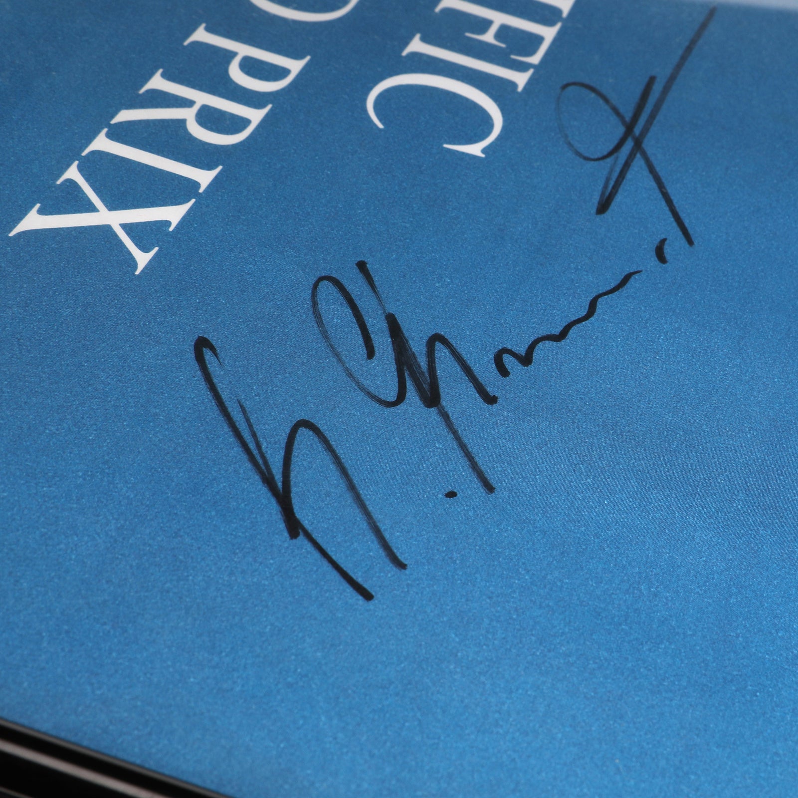 The Miami Auction LOT 015 - Pacific Grand Prix Poster 1994- Senna, Schumacher, Hakkinen, Alesi & Hill Signed Framed