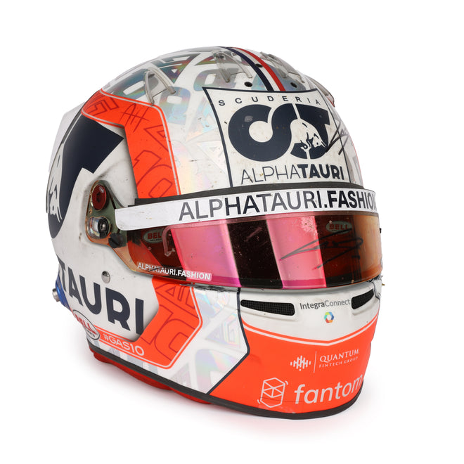 LOT 142 - Pierre Gasly 2022 Signed Race Used Helmet – Australian GP