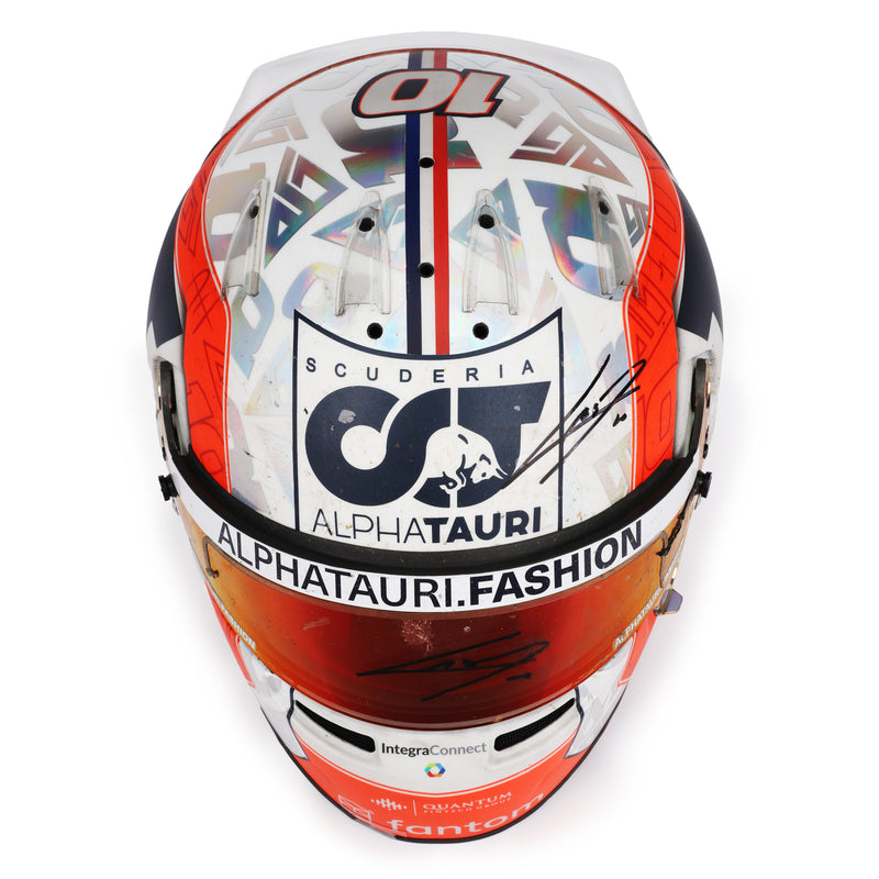 LOT 142 - Pierre Gasly 2022 Signed Race Used Helmet – Australian GP