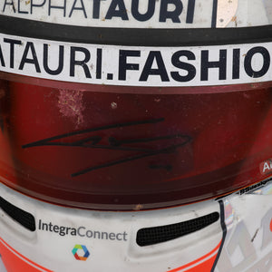LOT 142 - Pierre Gasly 2022 Signed Race Used Helmet – Australian GP