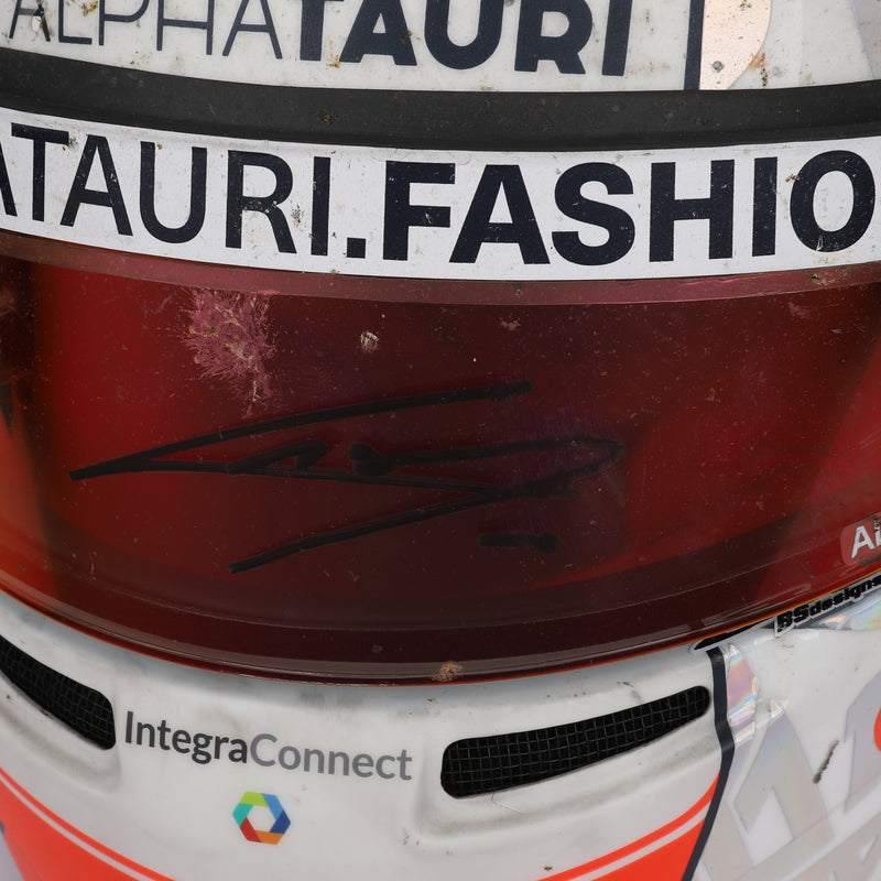 LOT 142 - Pierre Gasly 2022 Signed Race Used Helmet – Australian GP