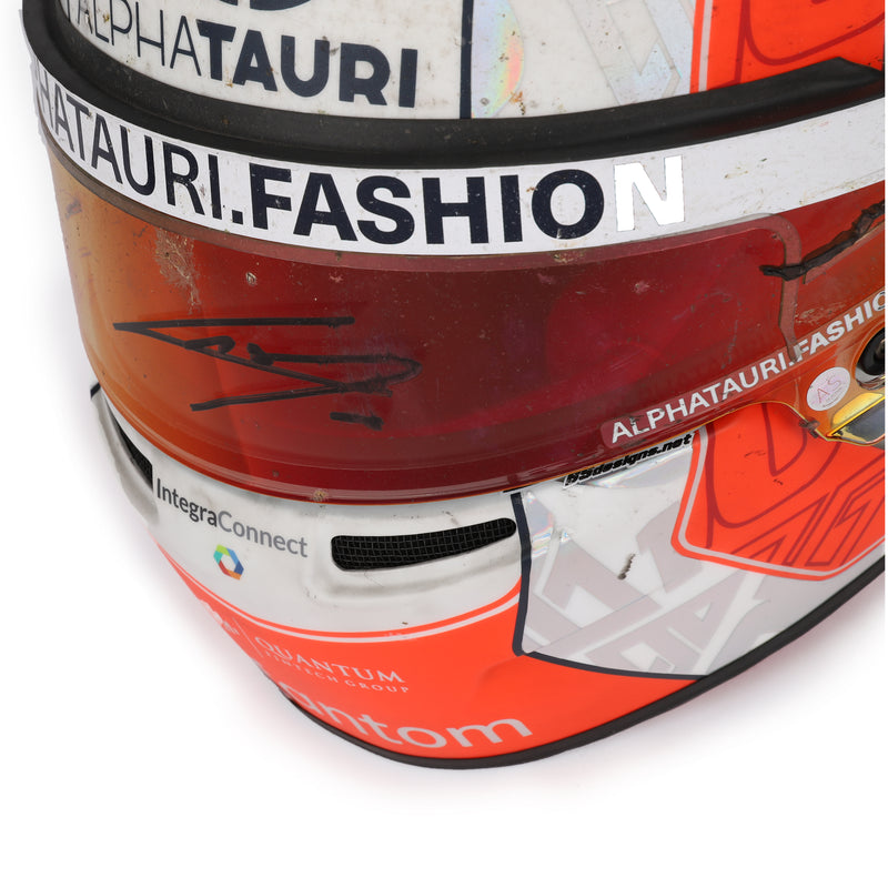 LOT 142 - Pierre Gasly 2022 Signed Race Used Helmet – Australian GP