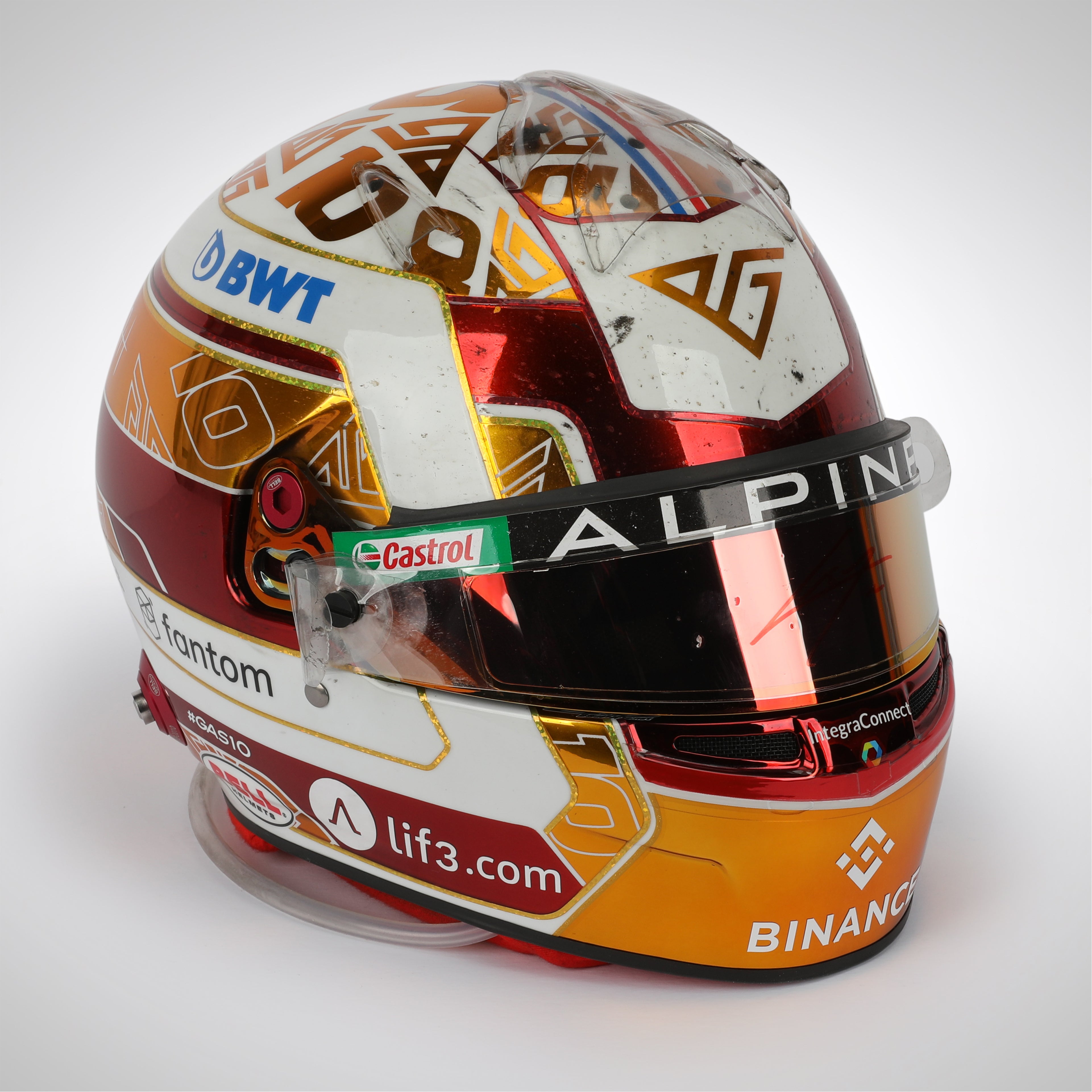 Pierre Gasly 2023 Signed Race Used Helmet - Japanese GP