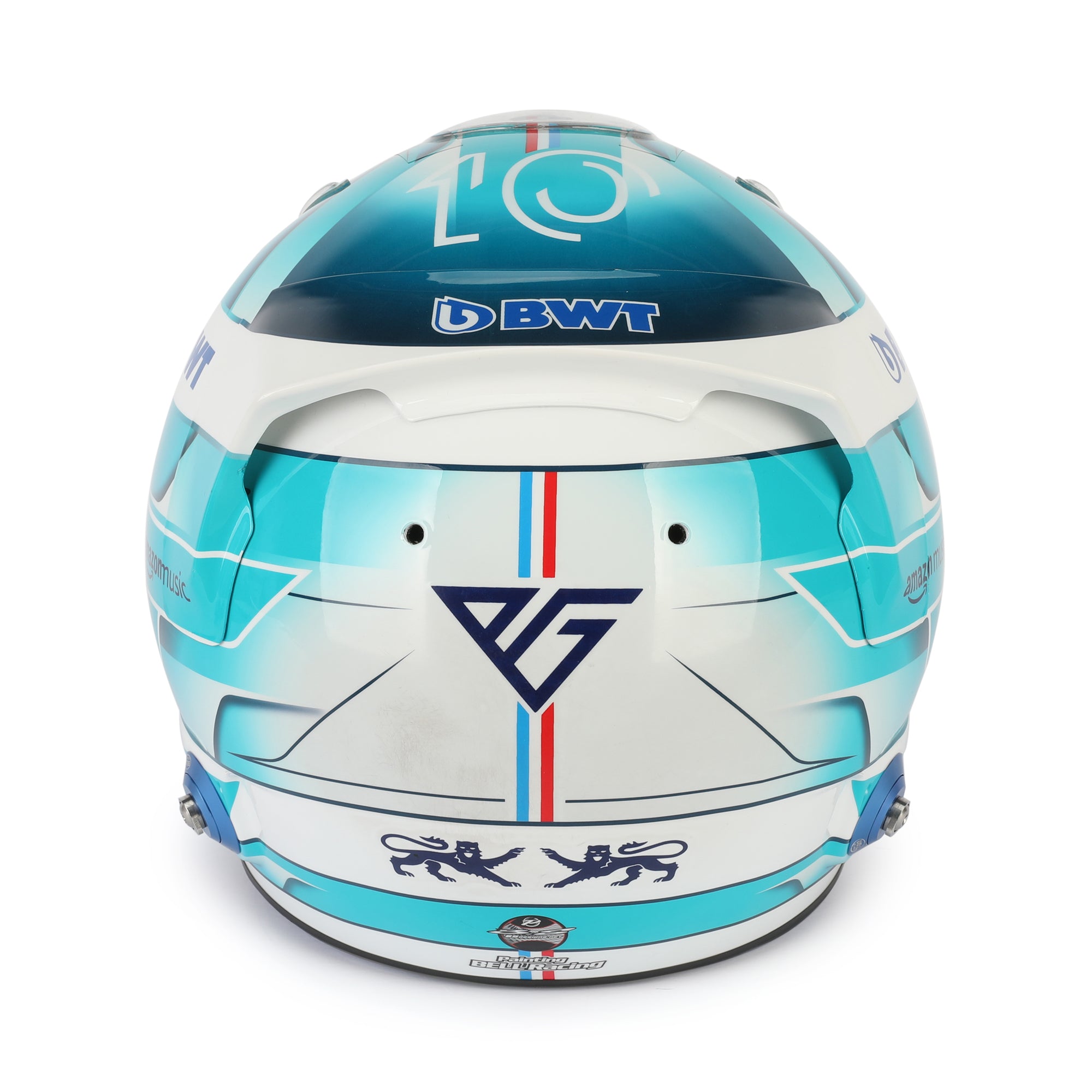 Pierre Gasly 2024 Signed Standard Alpine F1 Team Race Used Helmet - Azerbaijan GP