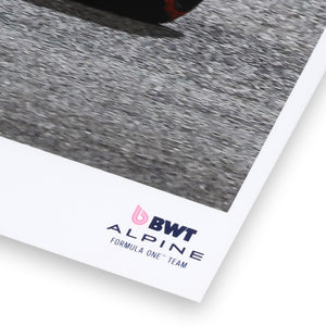 Pierre Gasly Signed 2025 BWT Alpine Formula One™ Team Print - Bahrain GP