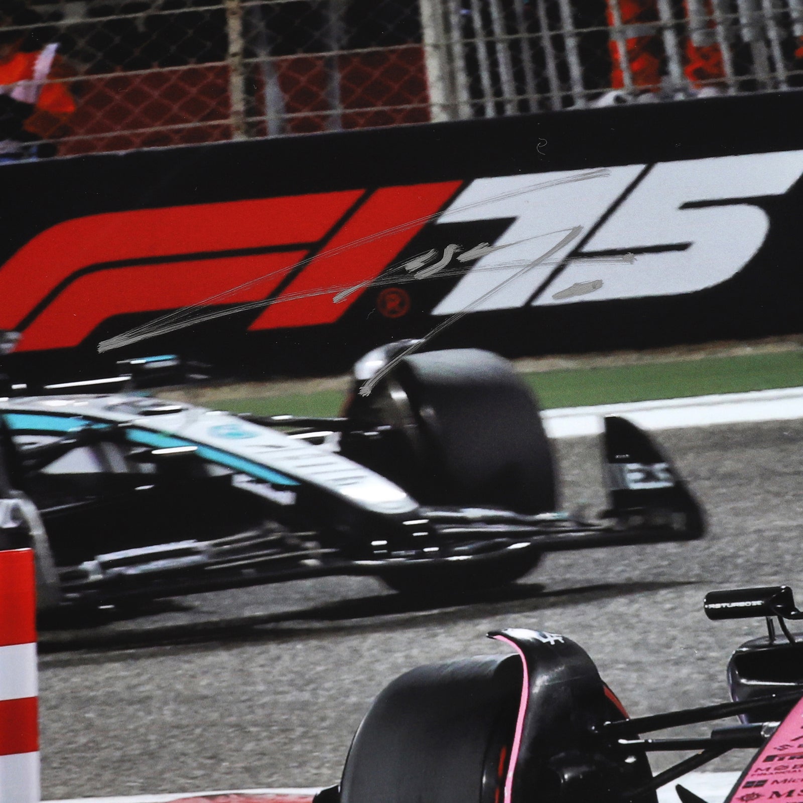 Pierre Gasly Signed 2025 BWT Alpine F1 Team Print - Bahrain GP