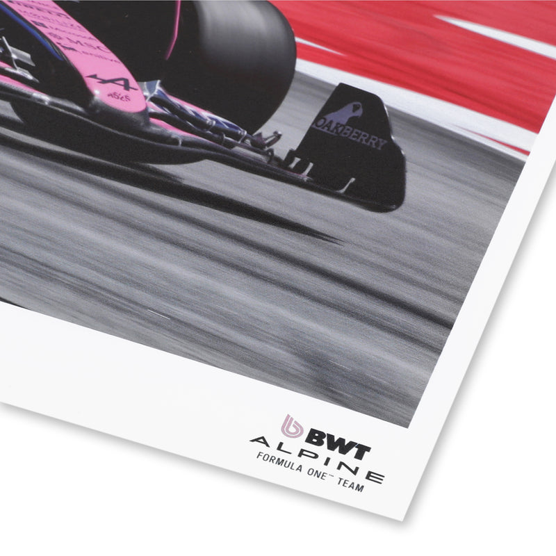 Pierre Gasly 2025 Signed Print - Spanish GP