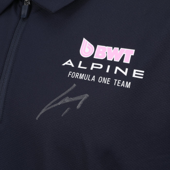 Pierre Gasly 2025 Signed BWT Alpine Formula One® Team Polo Shirt