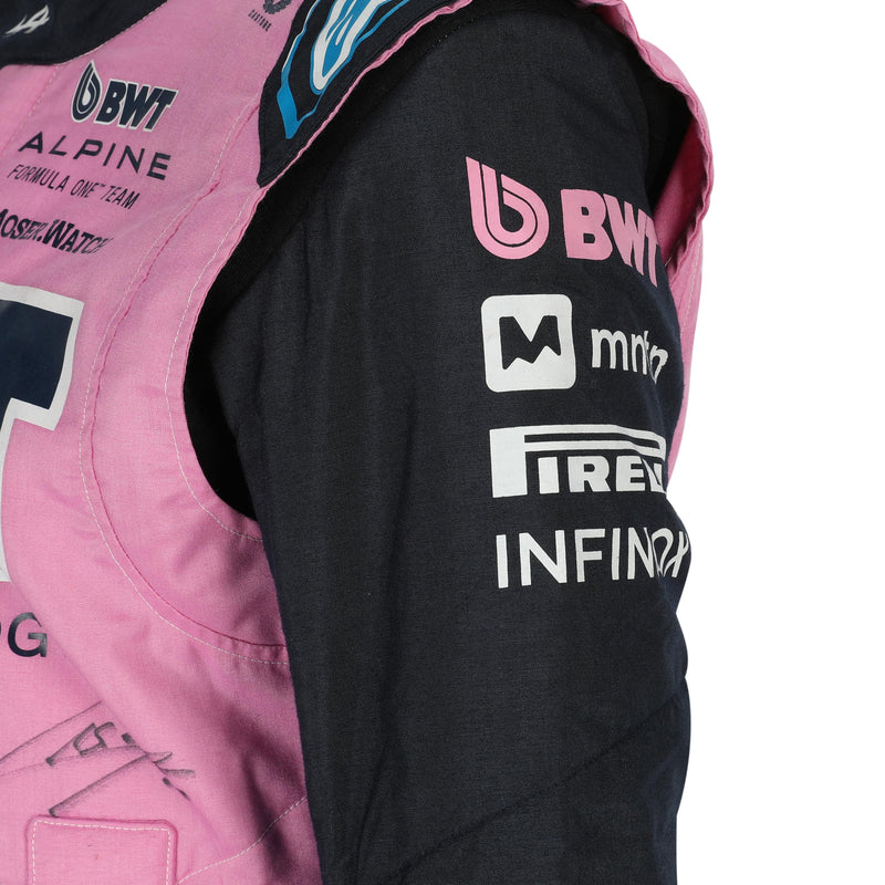 LOT 044 - Pierre Gasly 2025 Alpine F1 Team Signed Race Used Suit - Bahrain GP