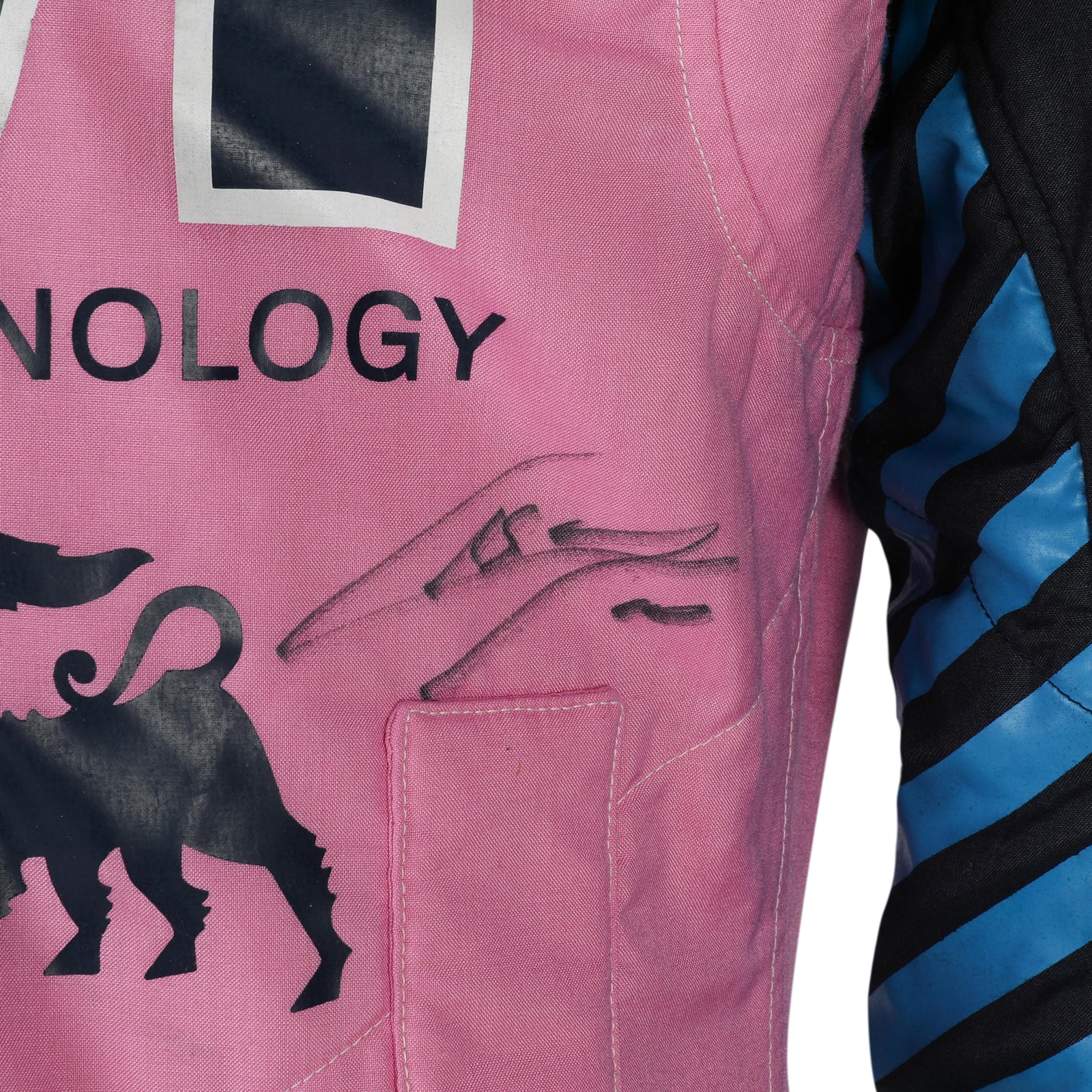 LOT 617 - Pierre Gasly 2025 Alpine F1 Team Signed Race Used Suit - Bahrain GP