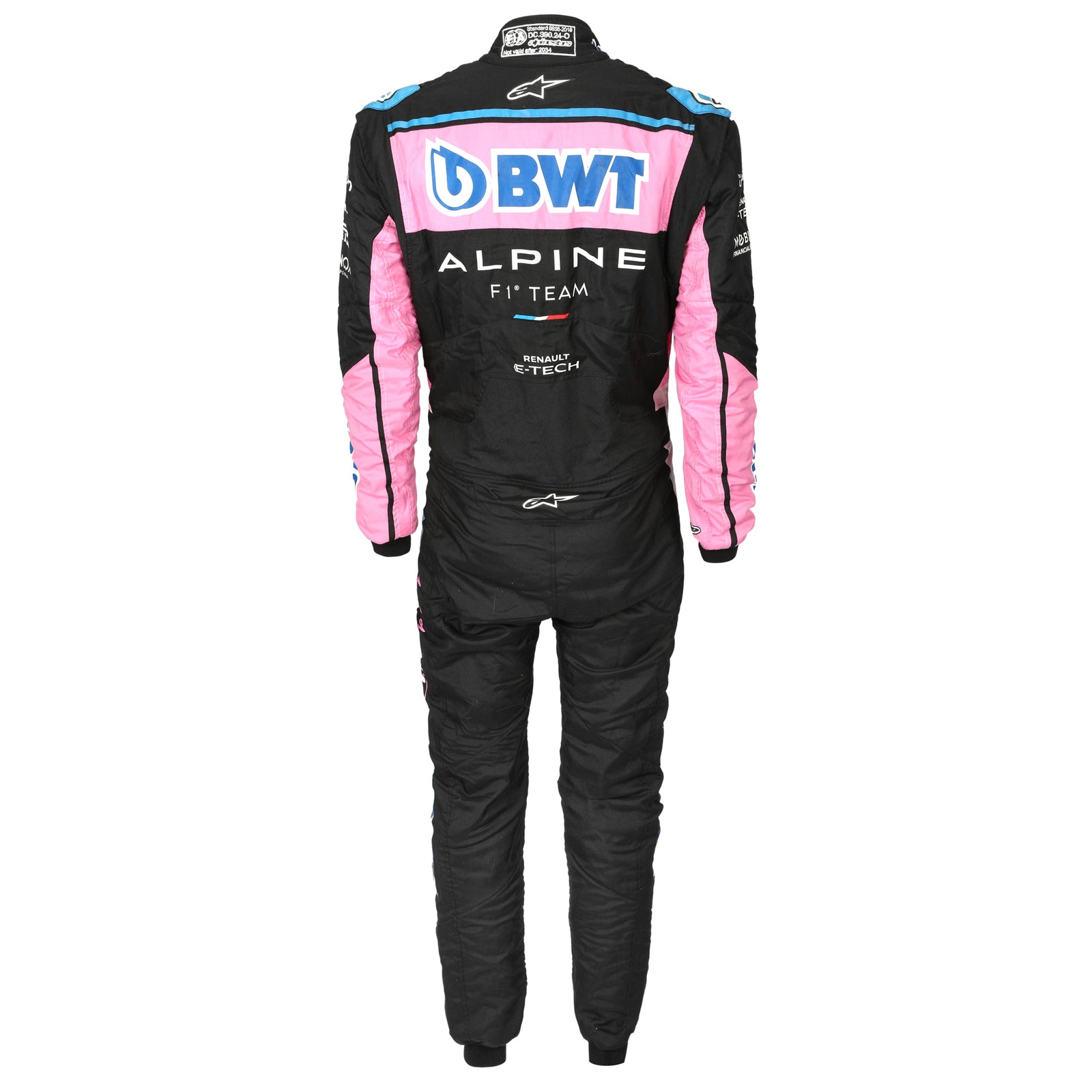 Alpine Formula 1 Team Pierre Gasly signed 2024 US GP race-used suit collector display memorabilia