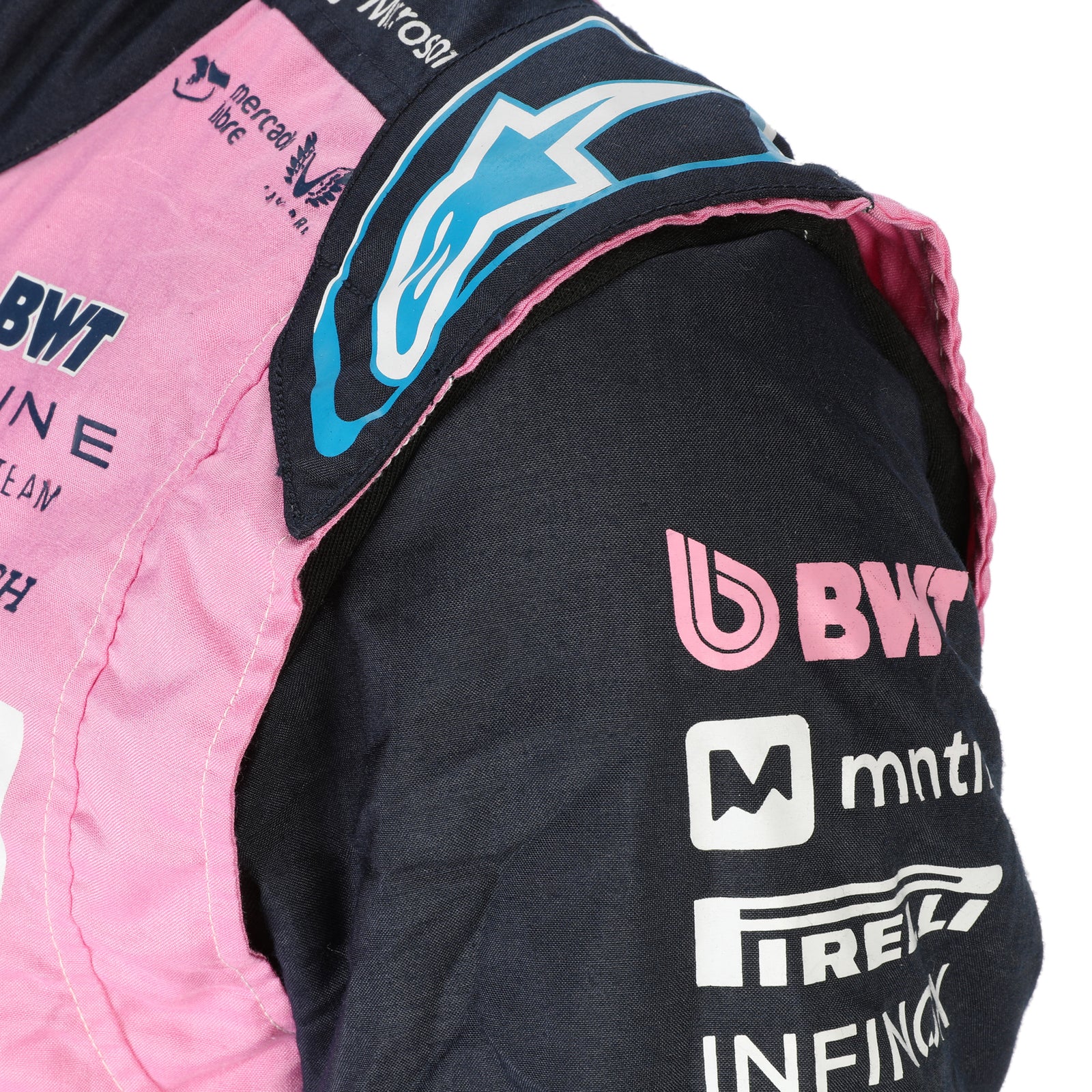 The Miami Auction LOT 009 - Pierre Gasly Signed 2025 race Used BWT Alpine Formula one Team Suit - Austin GP