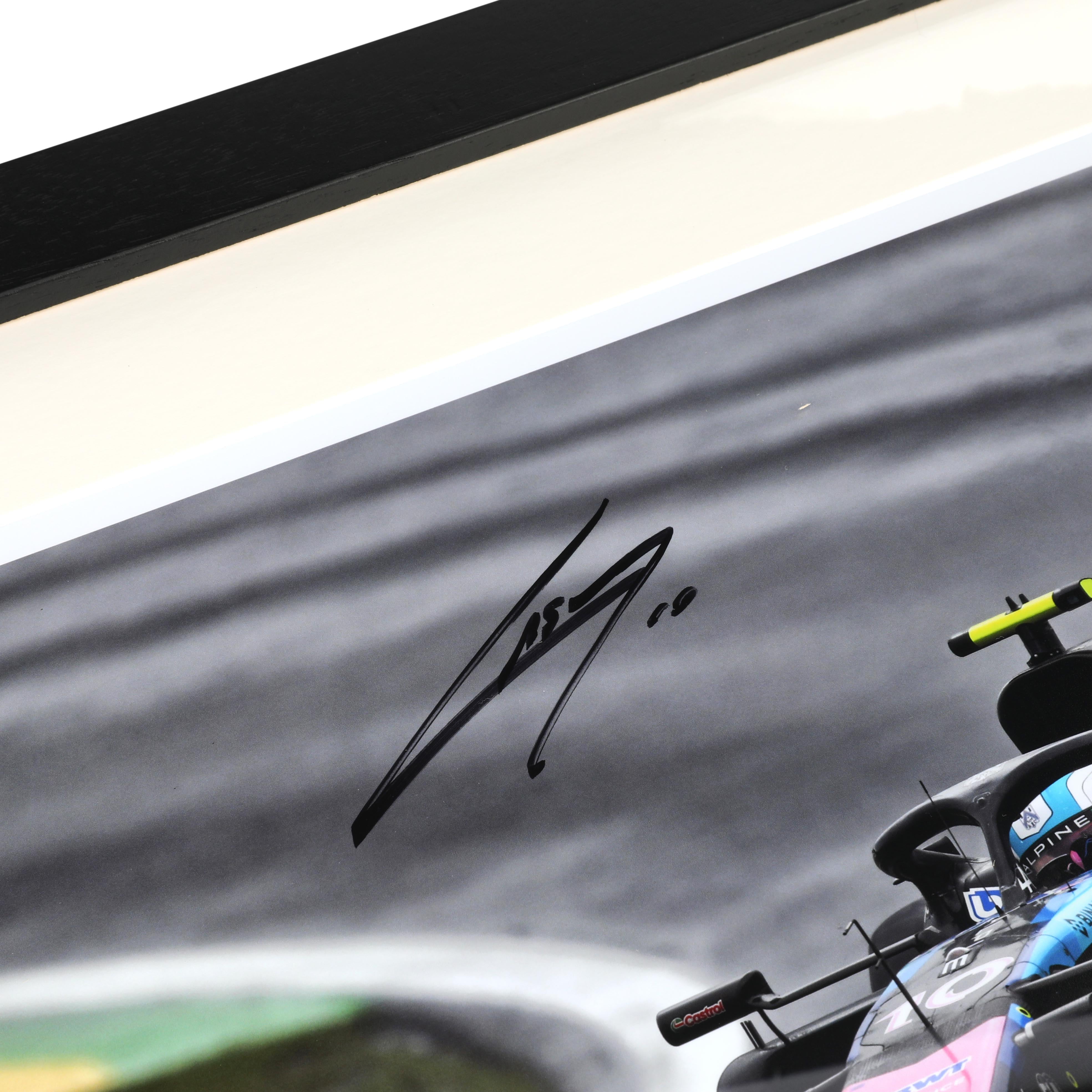 Pierre Gasly 2024 Signed Alpine Print - Brazilian GP