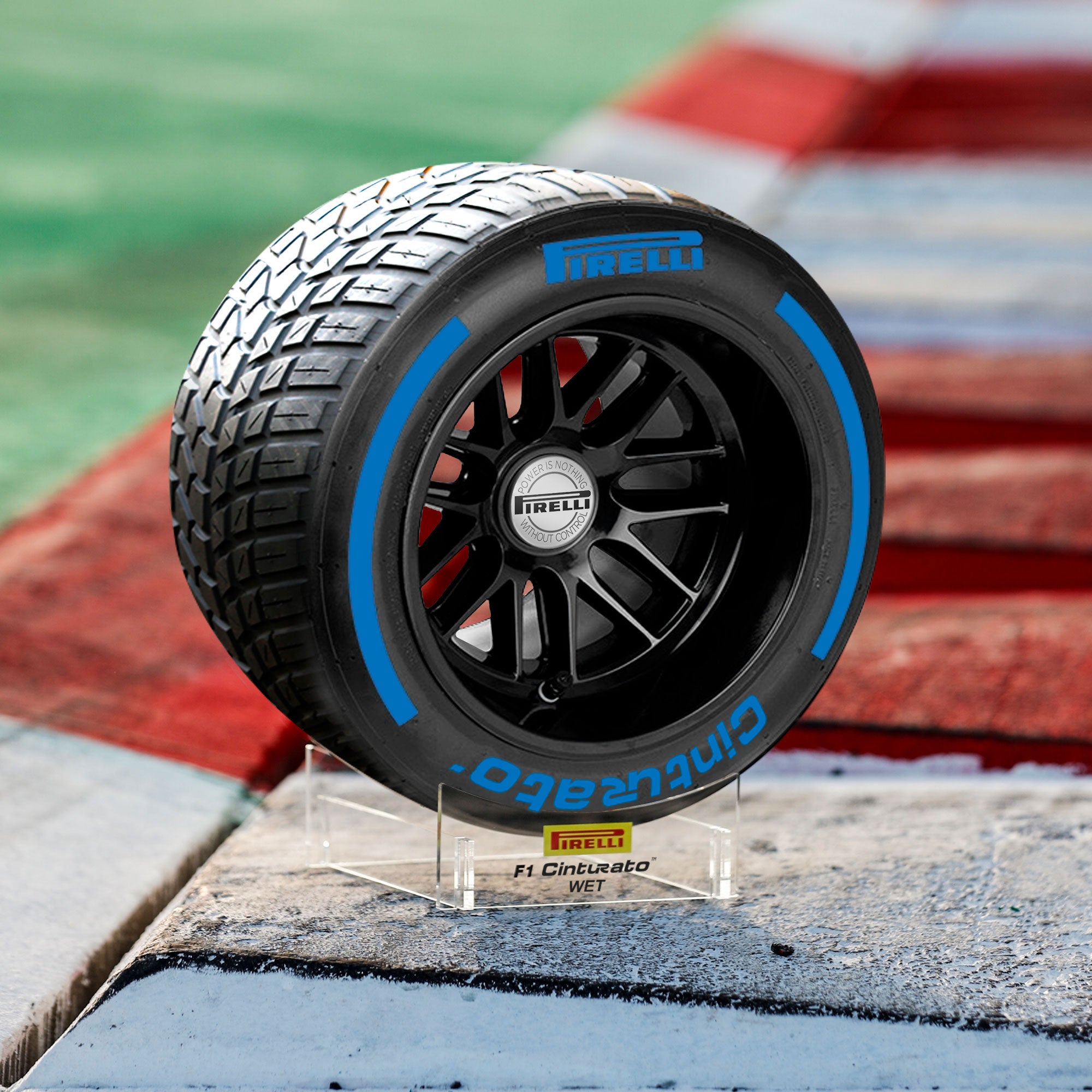Pirelli Wind Tunnel Tyre 2023 - Blue Wet Compound