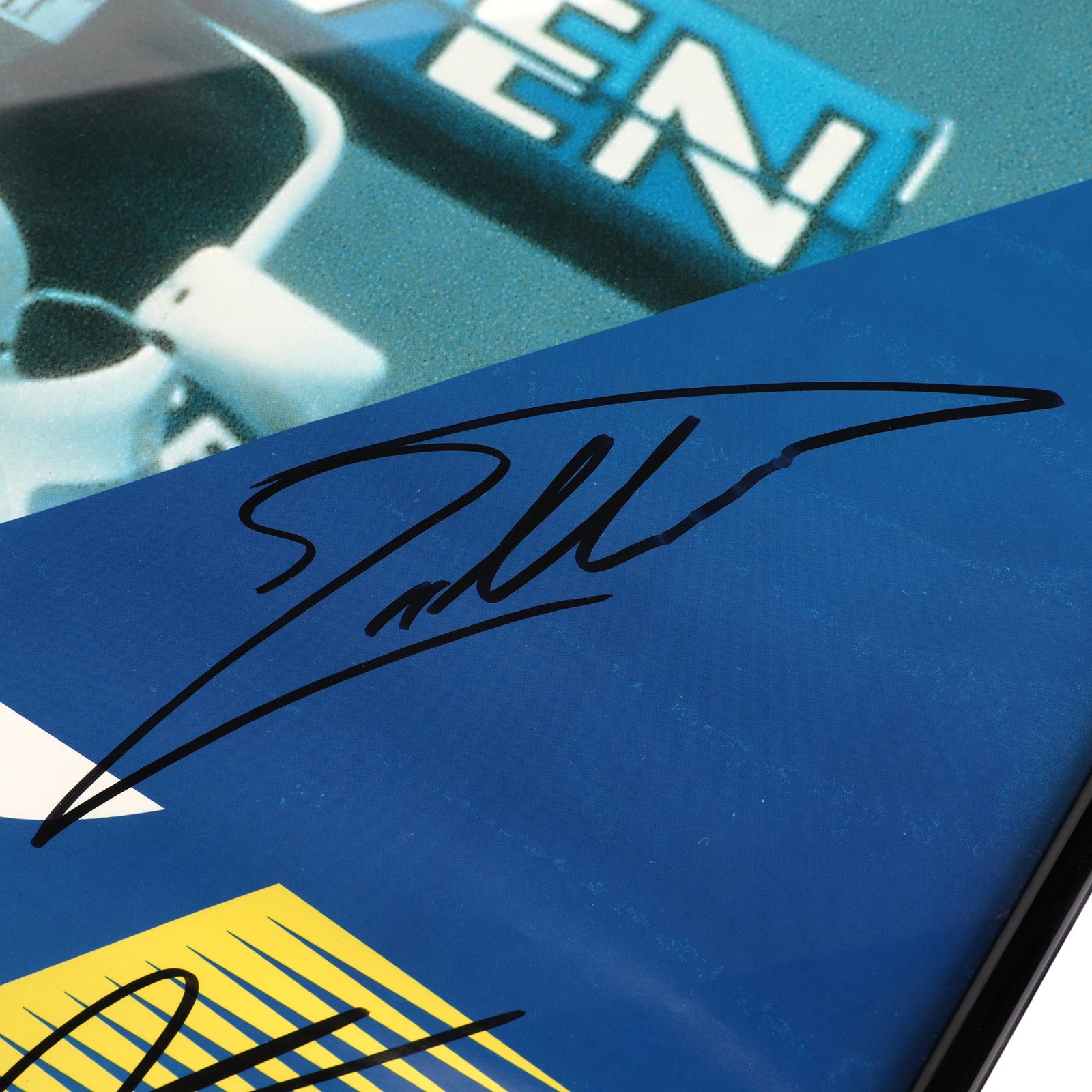 The Miami Auction LOT 013 - Poster 1996 Brazil GP- Schumacher, Villeneuve, Piquet, Hill & Berger Signed Framed