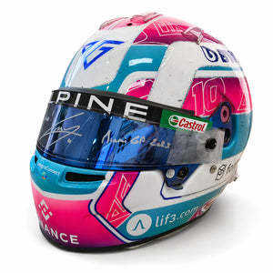 Pierre Gasly 2023 BWT Alpine Formula One™ Team Helmet - Miami GP Used Signed