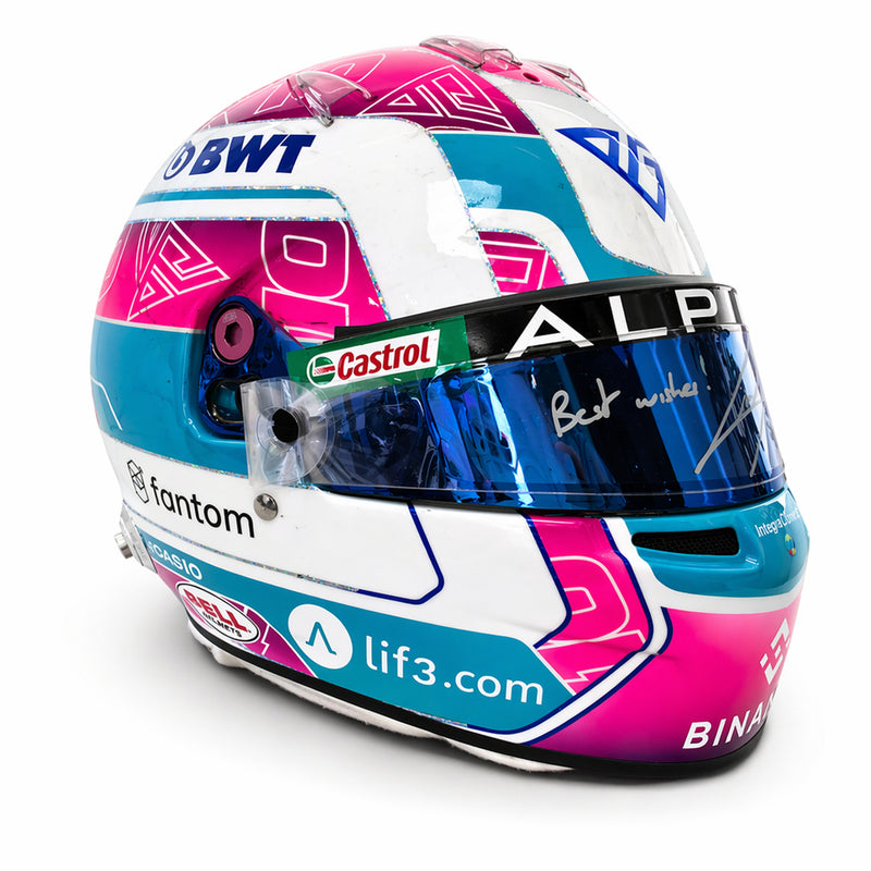 Pierre Gasly 2023 BWT Alpine Formula One™ Team Helmet - Miami GP Used Signed
