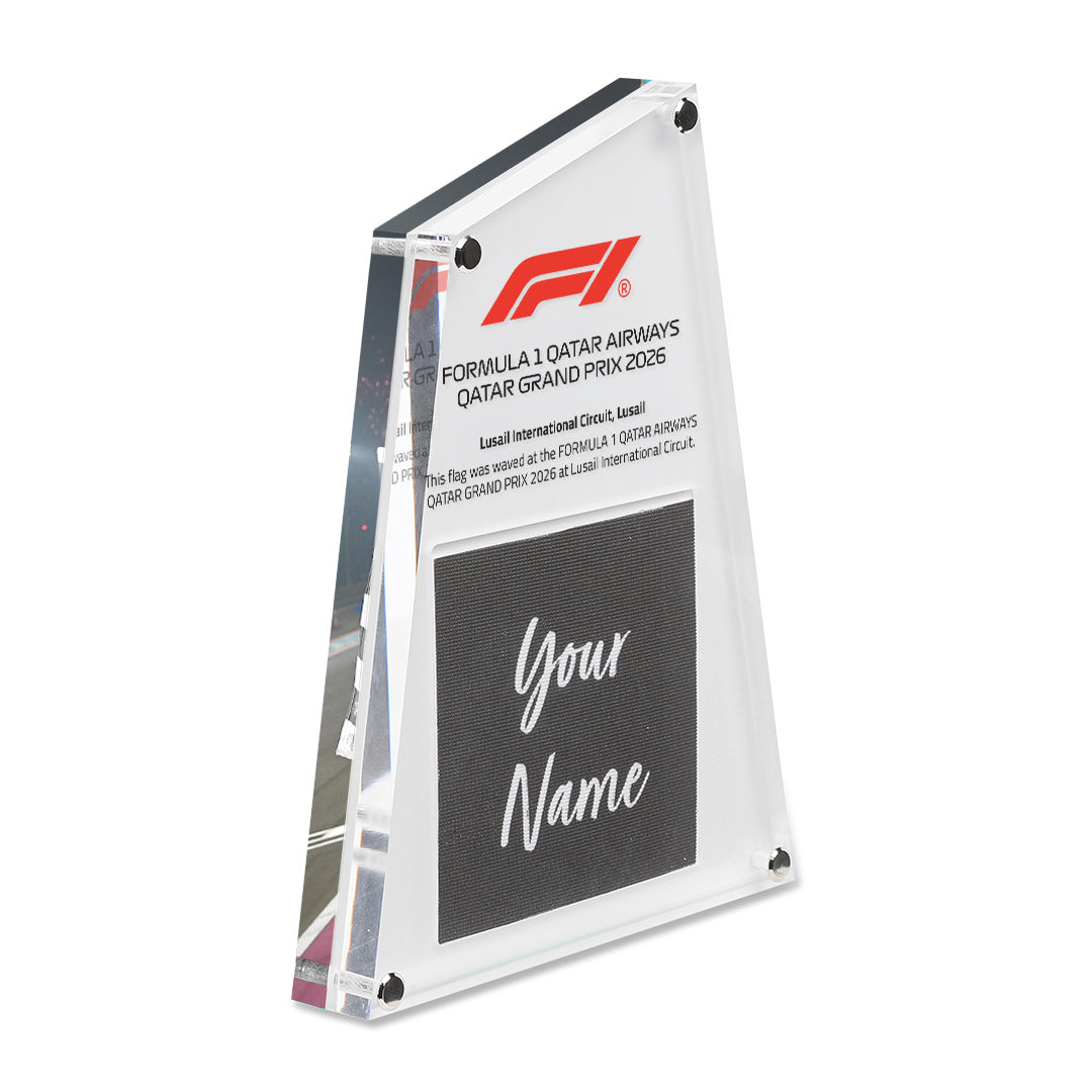 F1® Chequered Flag | Your Name on the F1® Flag – F1 Authentics