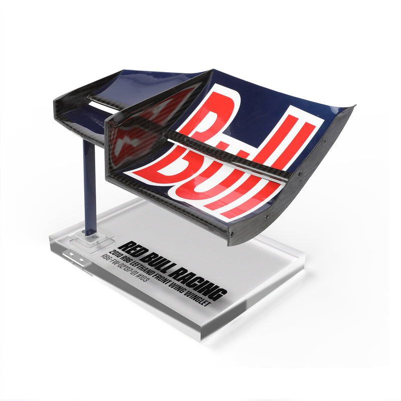 Red Bull Racing 2010 RB6 Grand Prix Used Lefthand Front Wing Winglet On Plinth