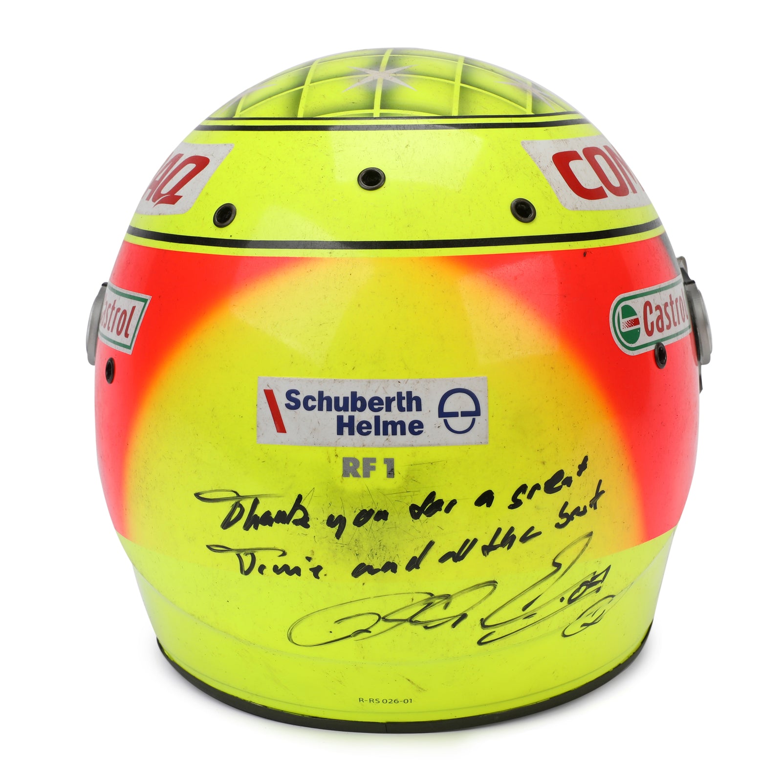 Season Launch LOT 416 - Ralf Schumacher 2001 Used Williams Helmet