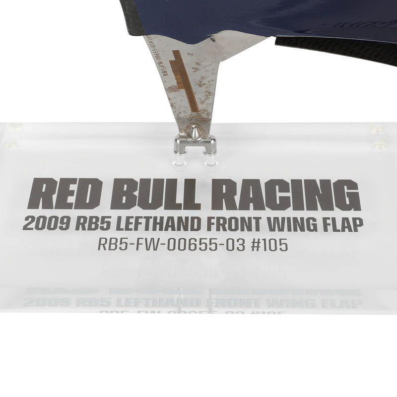 Red Bull 2009 RB5 Used Front Wing Flap on Display LH