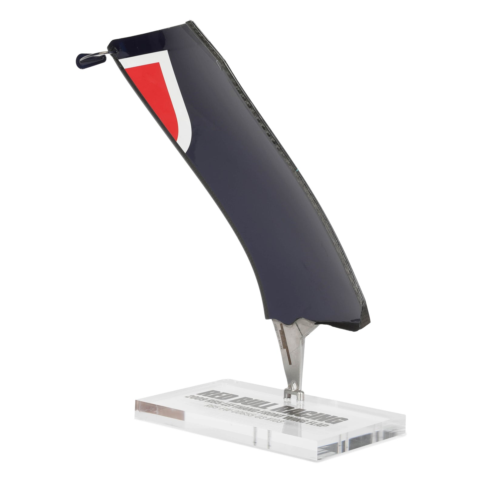 Auction LOT 052 - Red Bull 2009 RB5 Used Front Wing Flap on Display LH