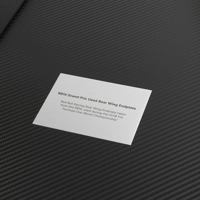 Red Bull Racing 2018 RB14 Grand Prix Used Right-Hand Rear Wing End Plate