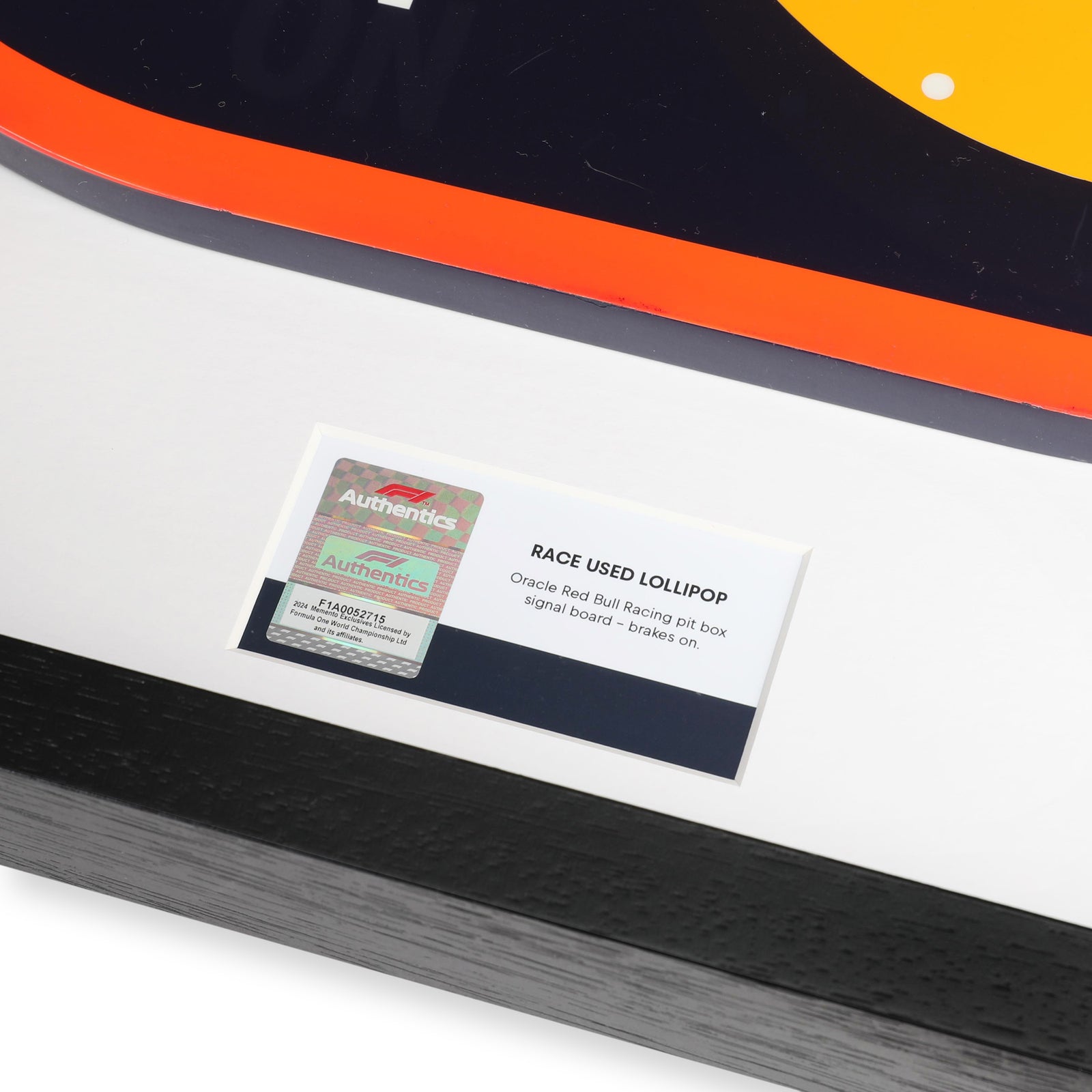 LOT 007 - Oracle Red Bull Pit Box Signal Board