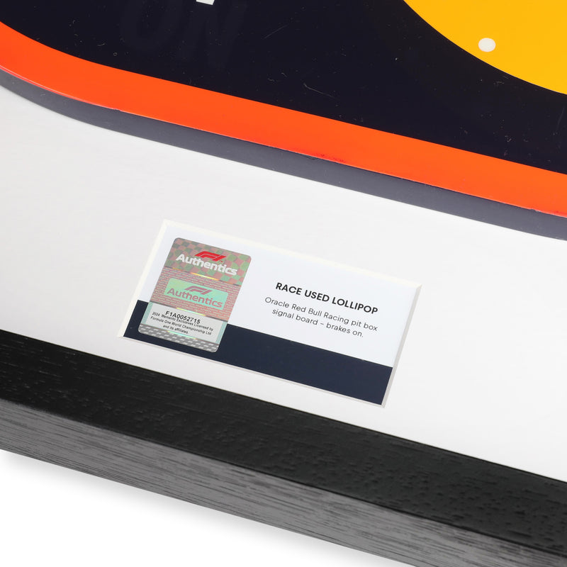 LOT 007 - Oracle Red Bull Pit Box Signal Board