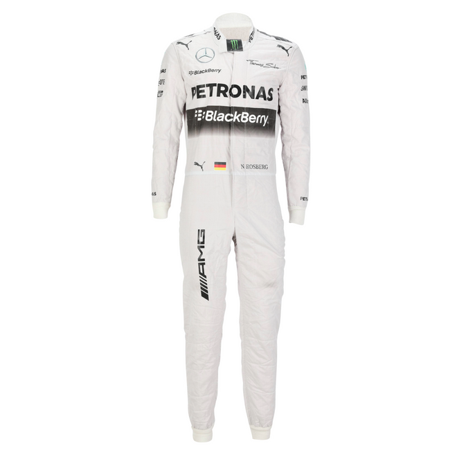 LOT 135 - Nico Rosberg 2014 Mercedes-AMG PETRONAS F1® Team Race Used Race Suit