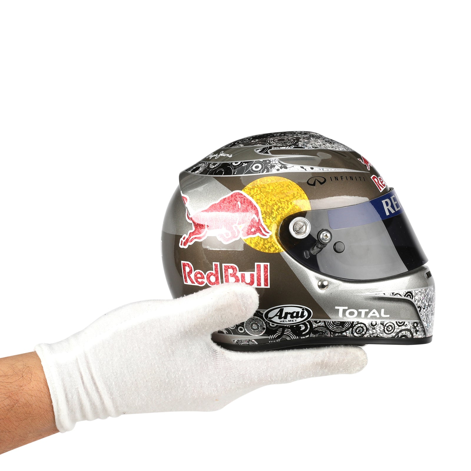 LOT 601 - Sebastian Vettel 2010 Abu Dhabi 1:2 Signed Helmet