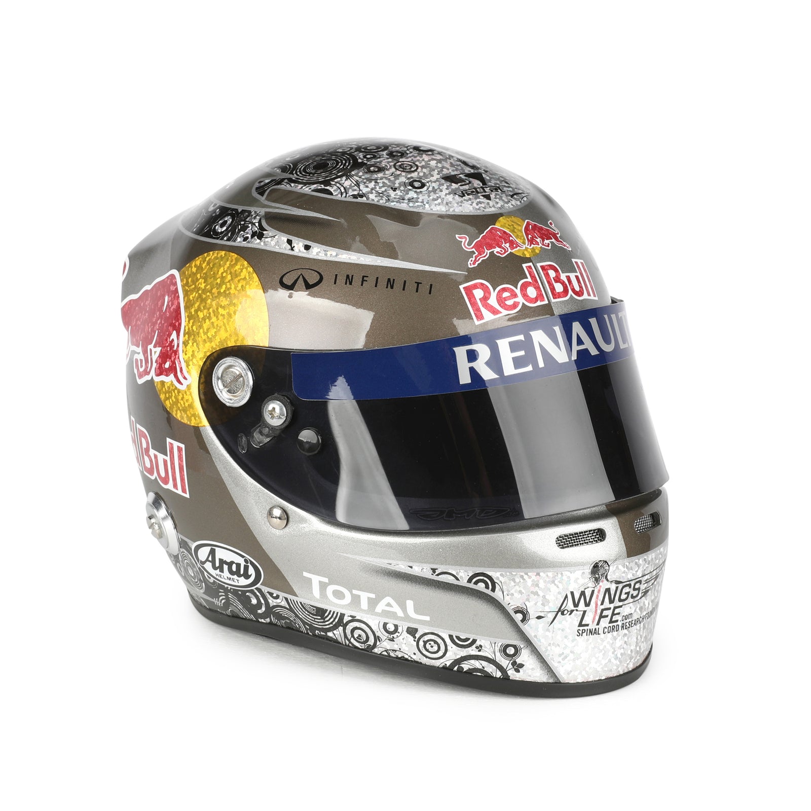 LOT 601 - Sebastian Vettel 2010 Abu Dhabi 1:2 Signed Helmet